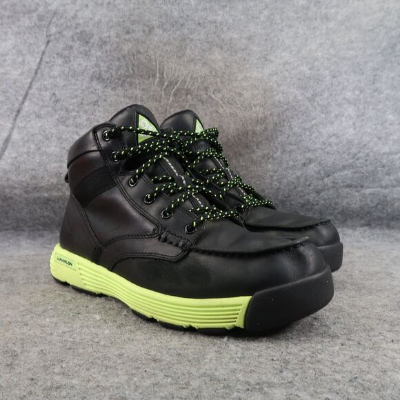 Nike Shoes Mens 7 Sneaker Boots ACG Lunarpath Black Volt Leather Hi Top Outdoor - Picture 1 of 16